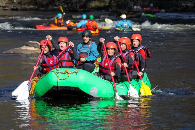 BMA White Water Rafting on the River Dee
